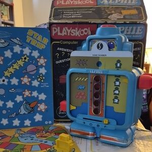 WORKING Alphie 1978 Vintage Learning Robot